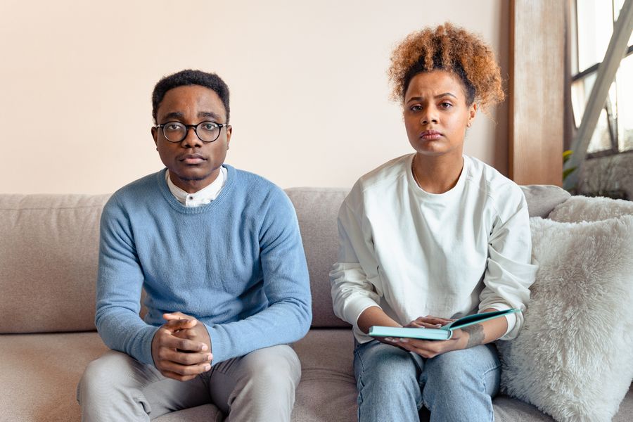 Parents attending family counselling in Kenya