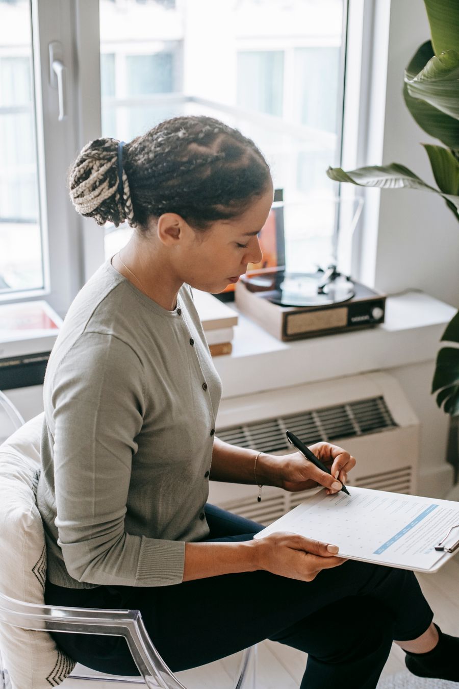 Counselling session with a therapist in Kenya